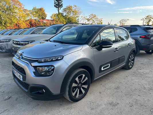 CITROEN C3  MAX 110CV  S&S BVM 6  EXPORT ALGERIE -3ANS 44 585km Année 2024  COULEUR GRIS ARGENT