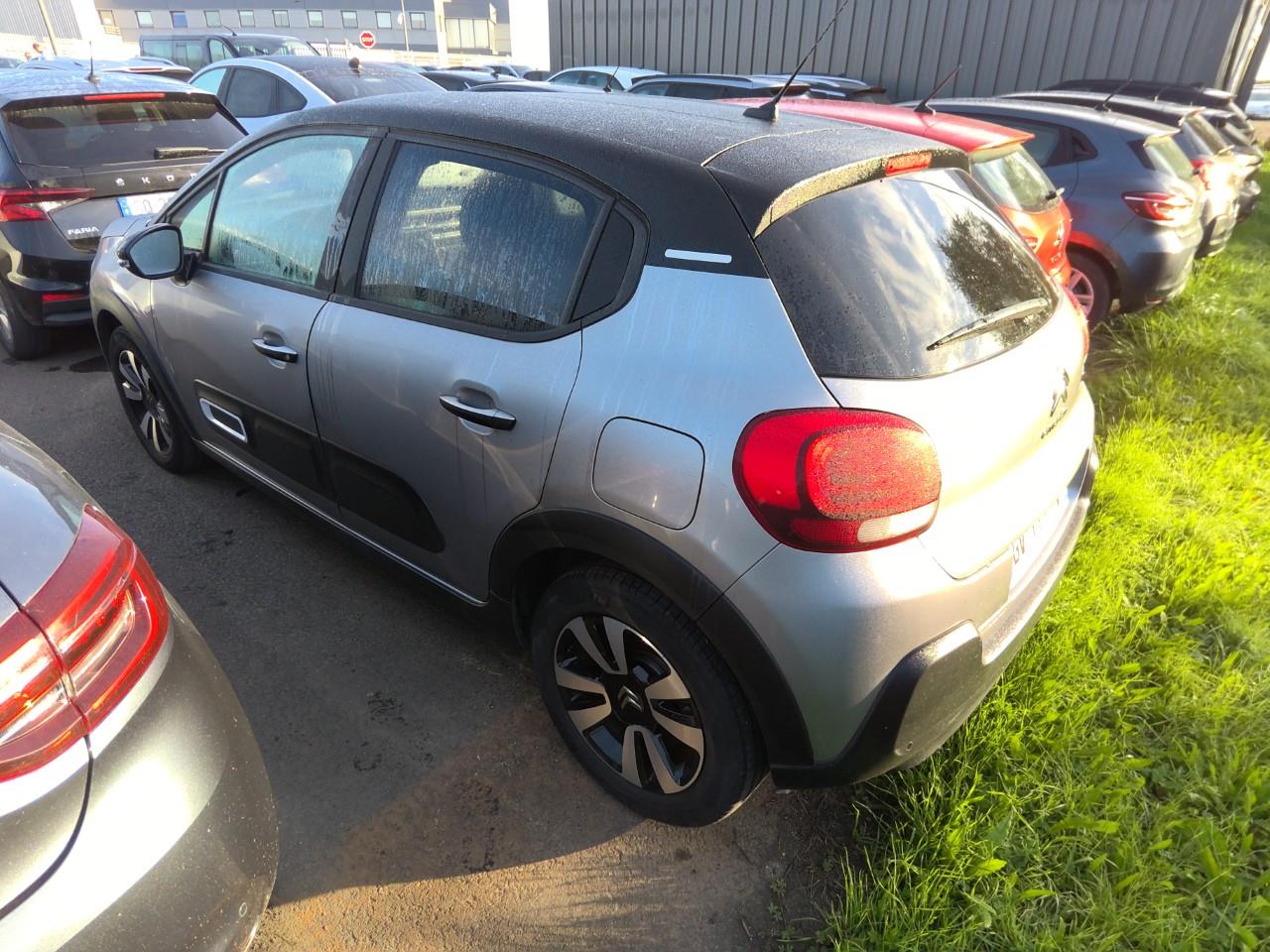 CITROEN C3  MAX 110CV  S&S BVM 6  EXPORT ALGERIE -3ANS 44 585km Année 2024  COULEUR GRIS ARGENT