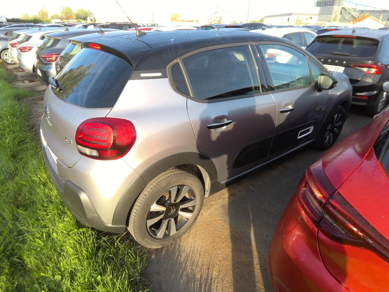 CITROEN C3  MAX 110CV  S&S BVM 6  EXPORT ALGERIE -3ANS 44 585km Année 2024  COULEUR GRIS ARGENT